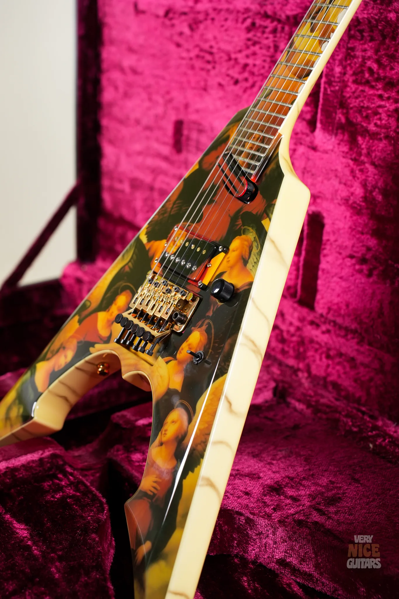 ♪ESP Flying A-lll custom Angel 高見沢俊彦 THE ALFEE