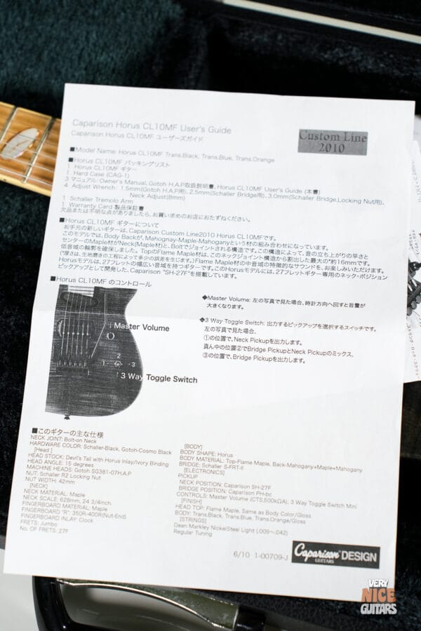 Caparison Horus CL10 MF - Image 24