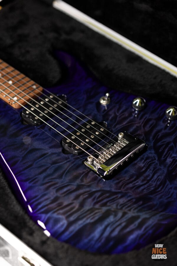 Ernie Ball Music Man JP15 Blueberry Burst Quilt - Image 16