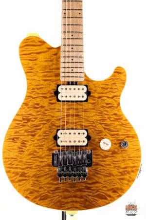 Ernie Ball Music Man BFR Axis Double Trouble Guitar, Quilt Maple Top and Back