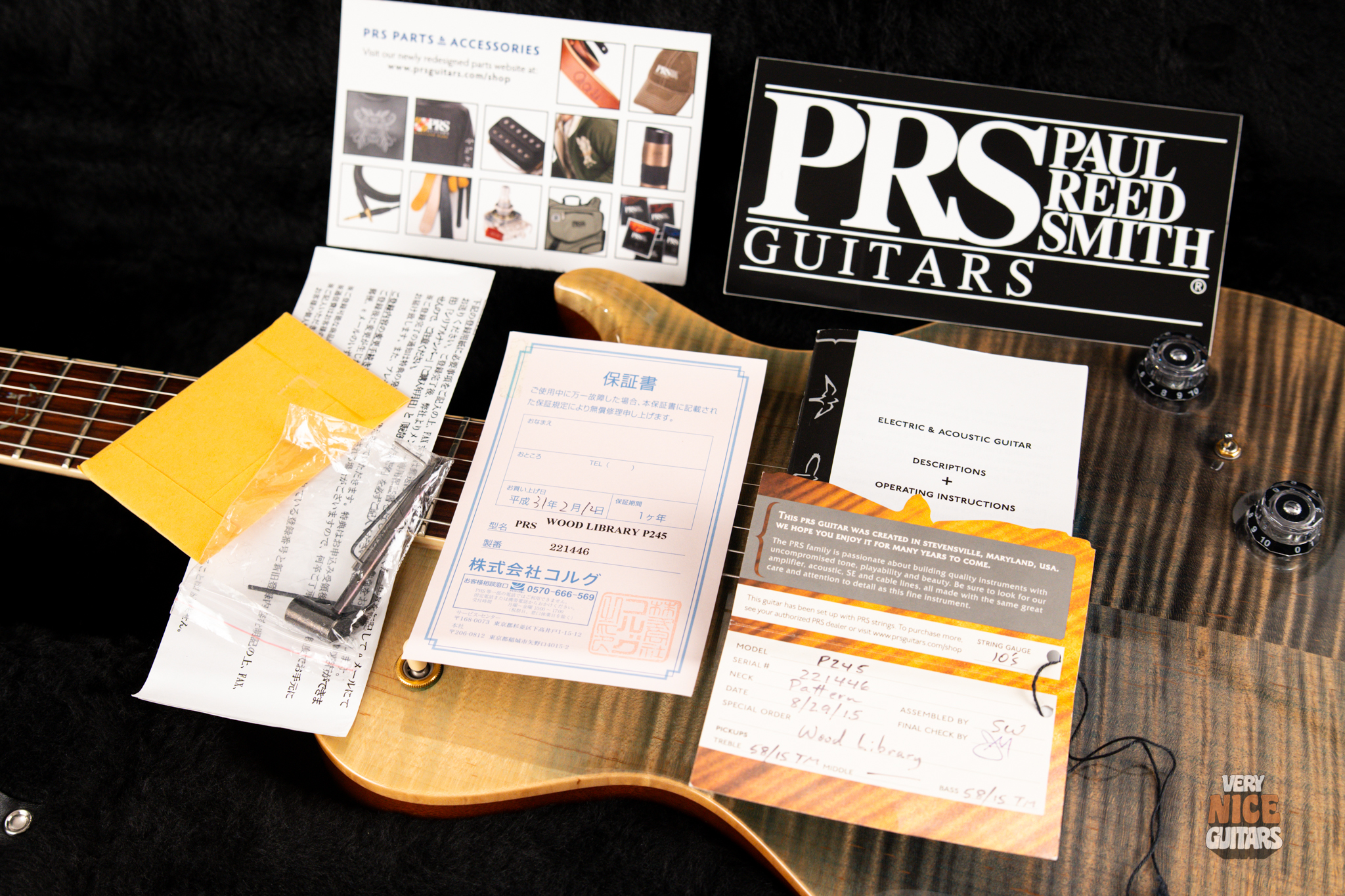 PRS P245 Wood Library Faded Blue Jean - Image 34