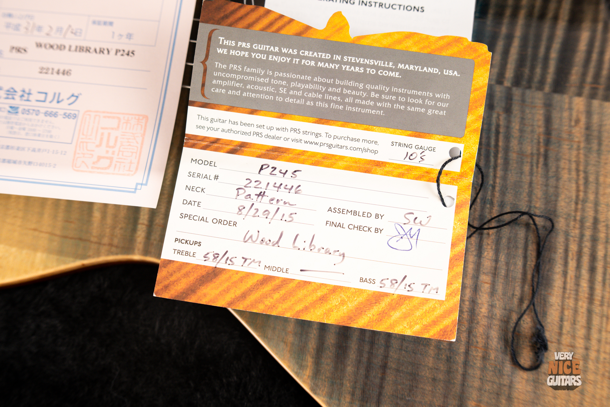 PRS P245 Wood Library Faded Blue Jean - Image 35