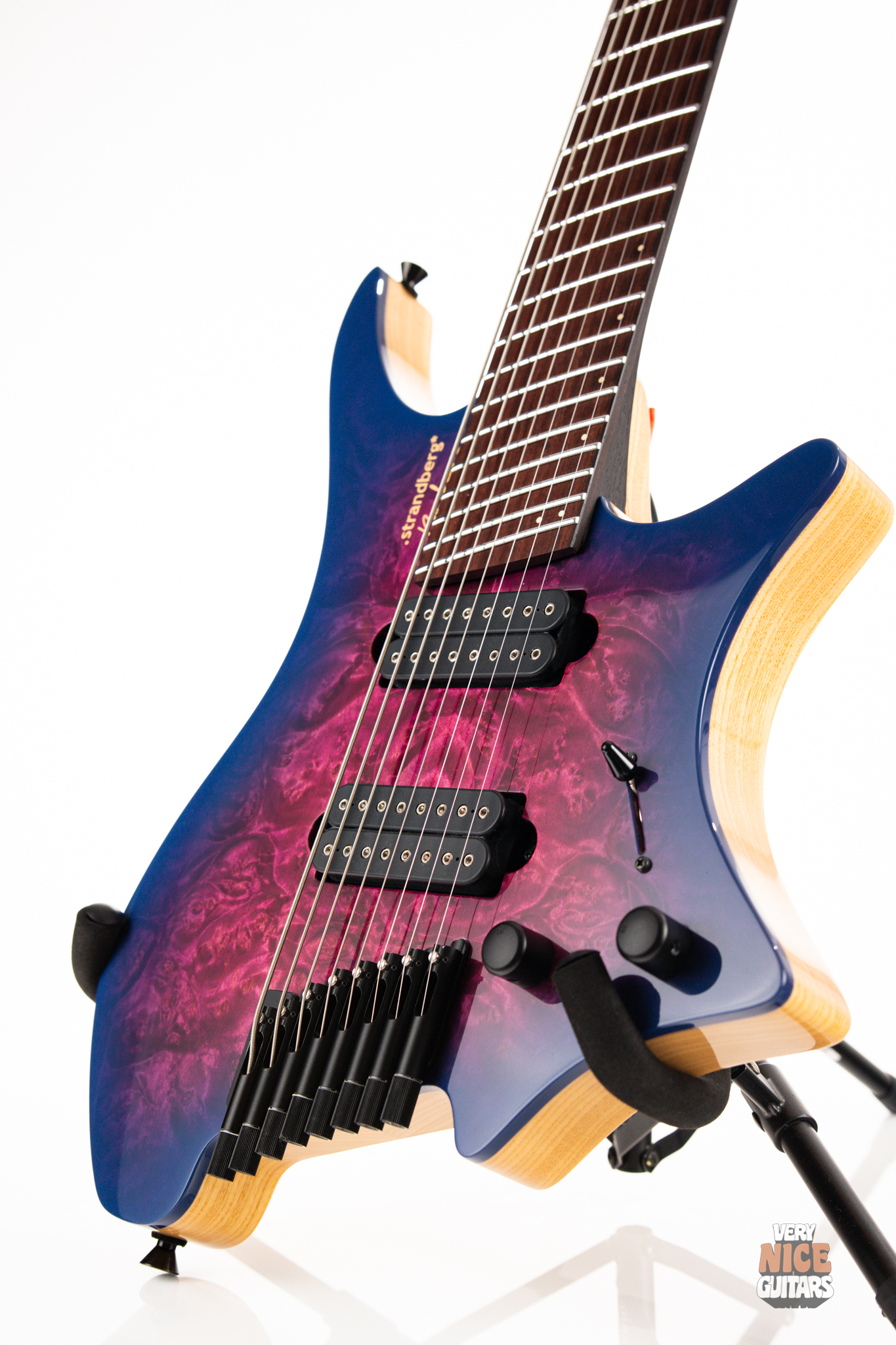 Strandberg Boden J8 Custom Burl Maple Lavender Blue Burst - Image 12