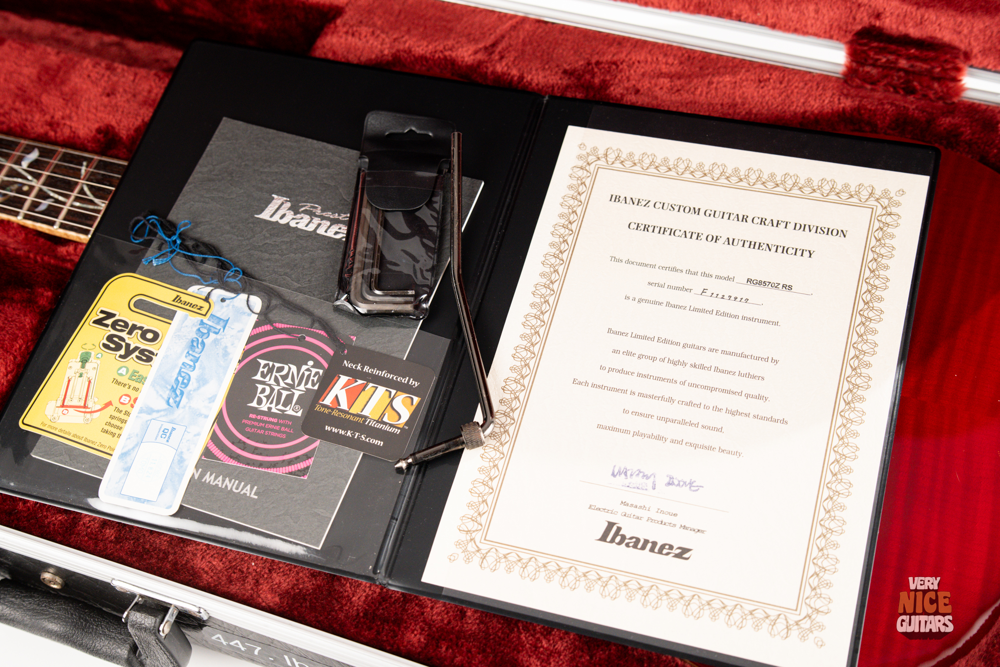 Ibanez J.Custom RG8570Z Red Spinel - Image 29