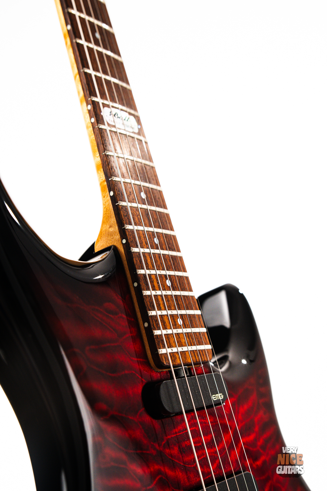 Ernie Ball Music Man Luke II BFR Ruby Red - Image 7