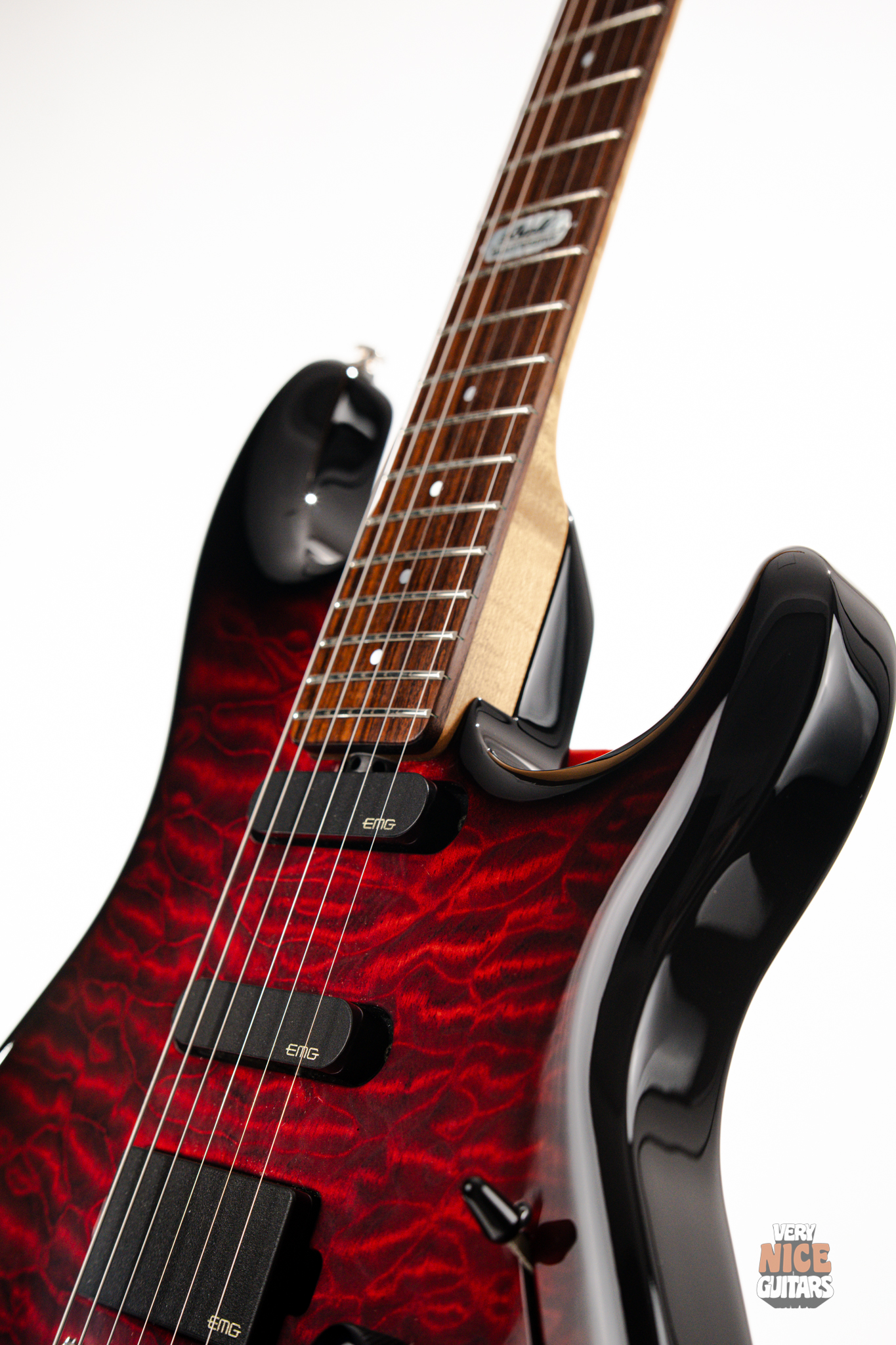 Ernie Ball Music Man Luke II BFR Ruby Red - Image 9