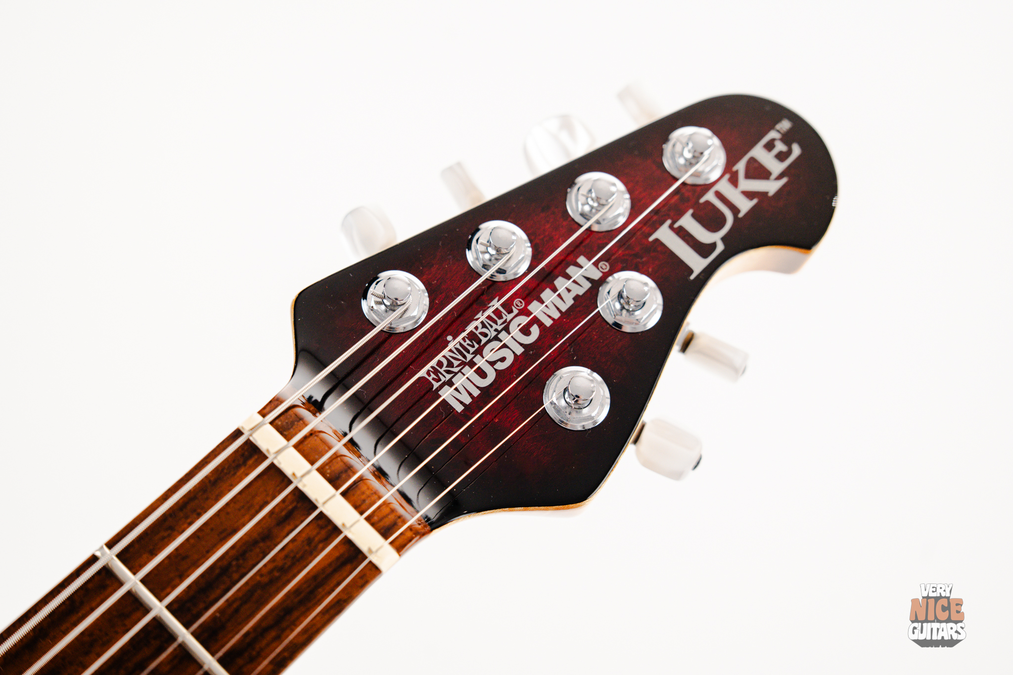 Ernie Ball Music Man Luke II BFR Ruby Red - Image 12