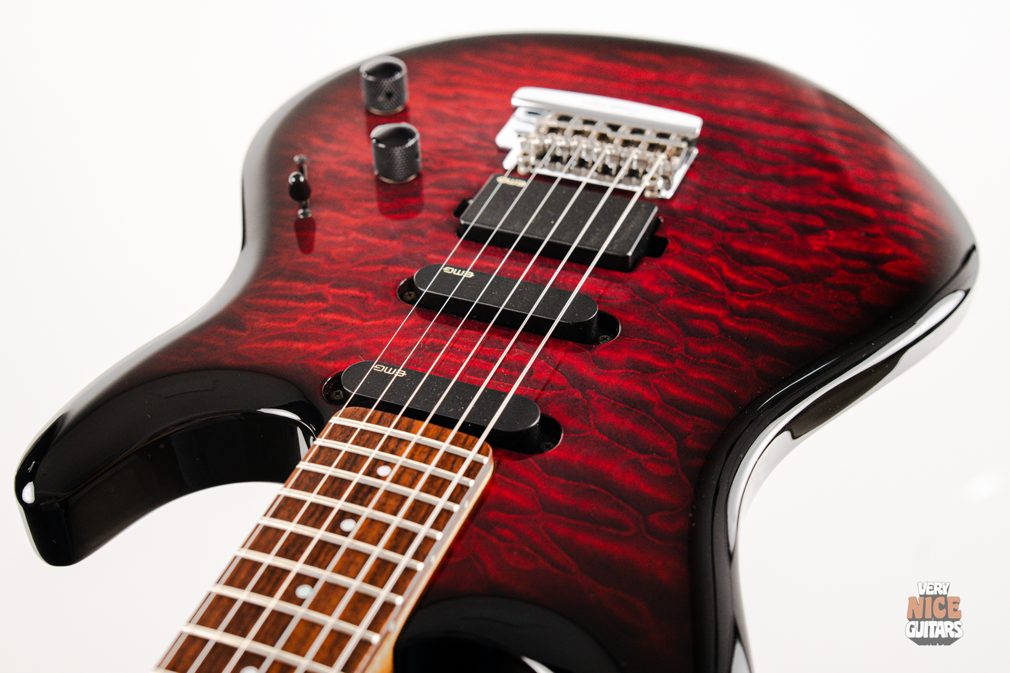 Ernie Ball Music Man Luke II BFR Ruby Red - Image 16