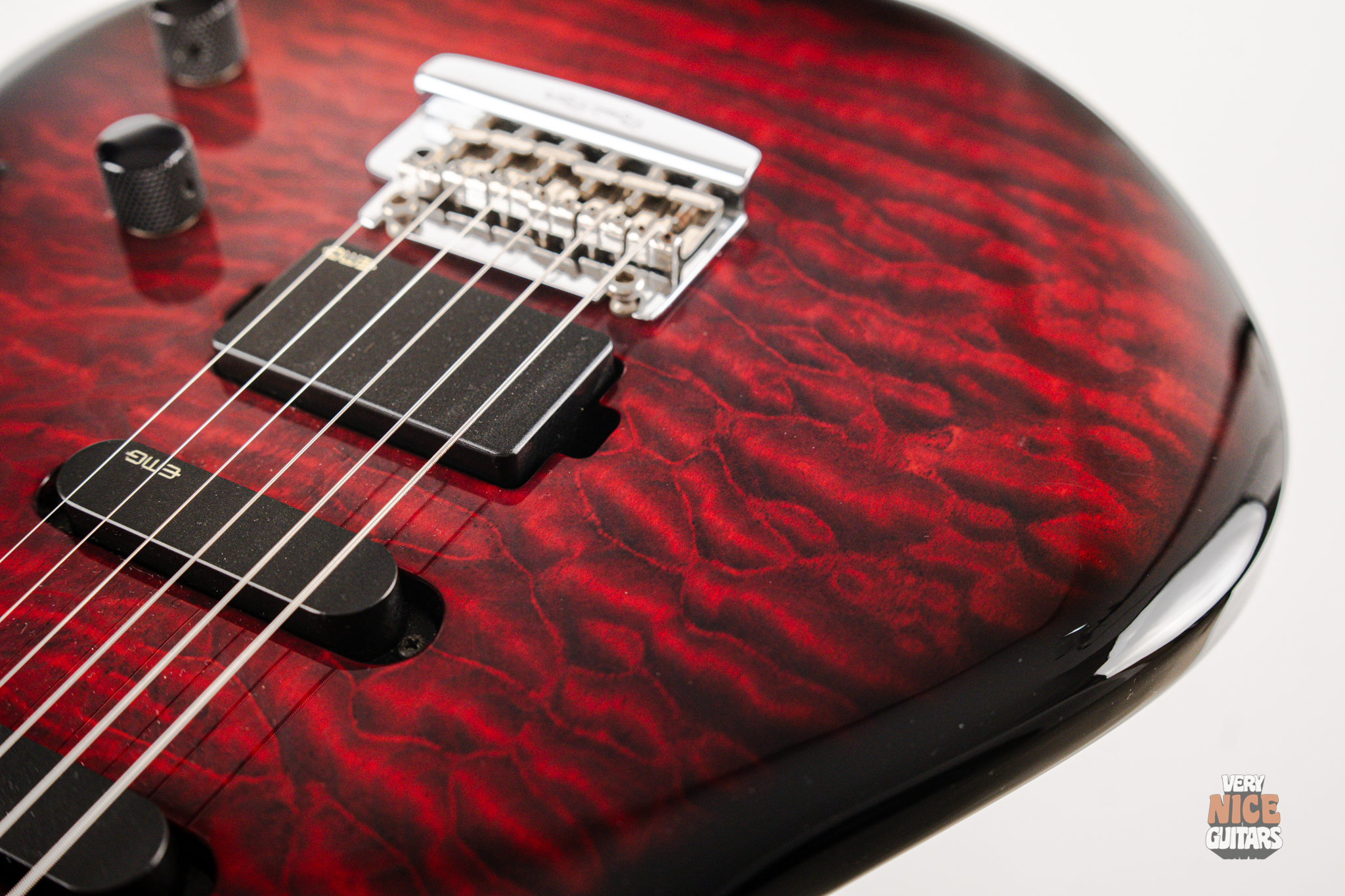 Ernie Ball Music Man Luke II BFR Ruby Red - Image 17