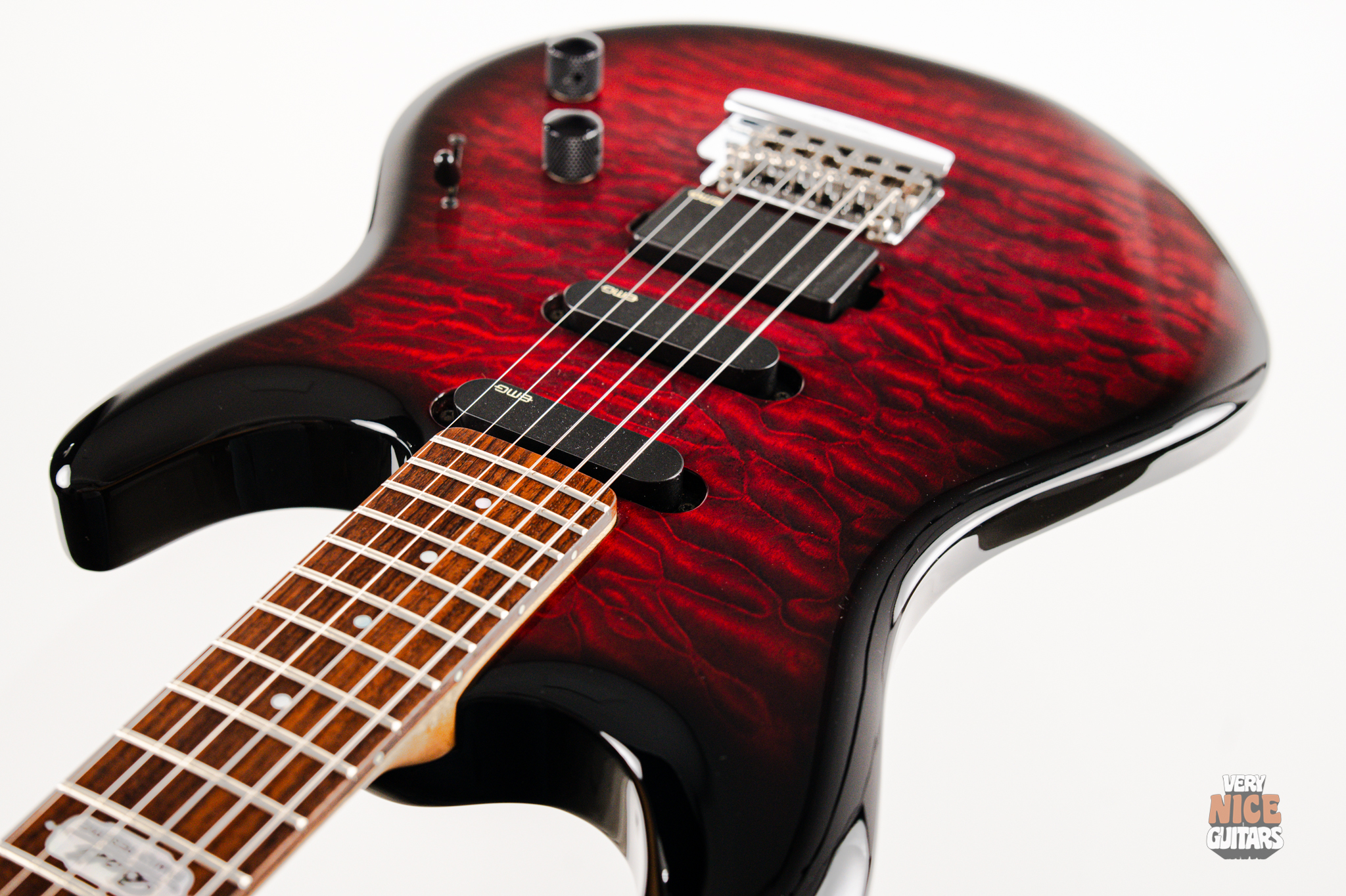 Ernie Ball Music Man Luke II BFR Ruby Red - Image 18