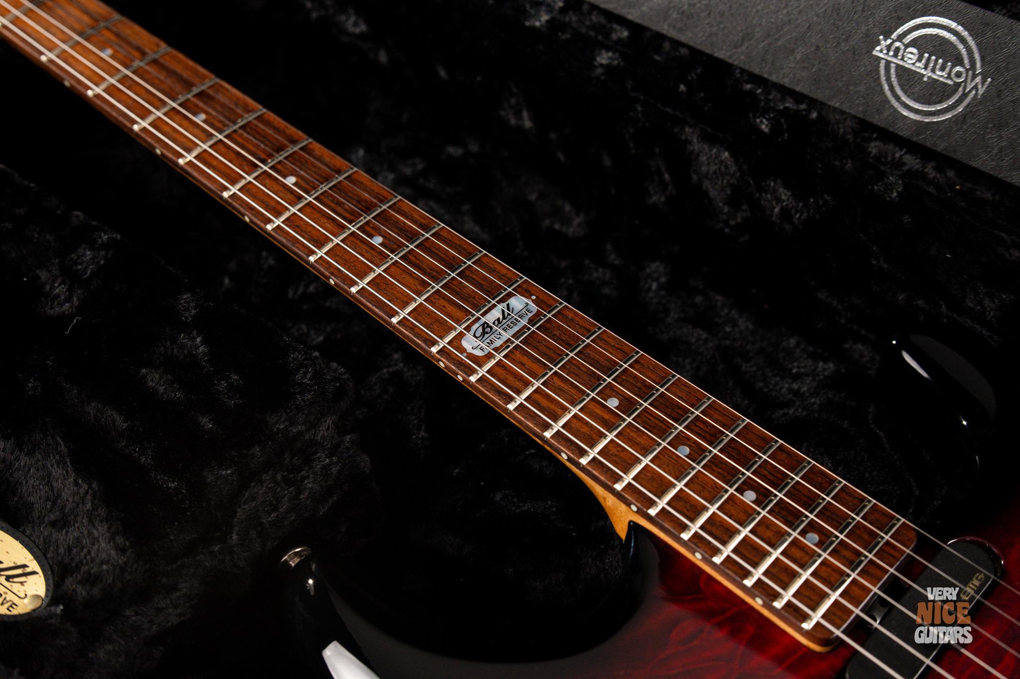 Ernie Ball Music Man Luke II BFR Ruby Red - Image 21