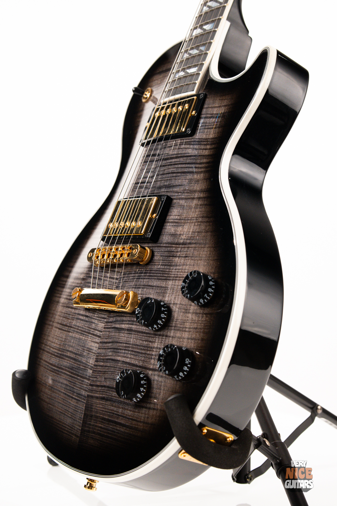 Gibson Les Paul Supreme 2023 Transparent Ebony Burst - Image 12