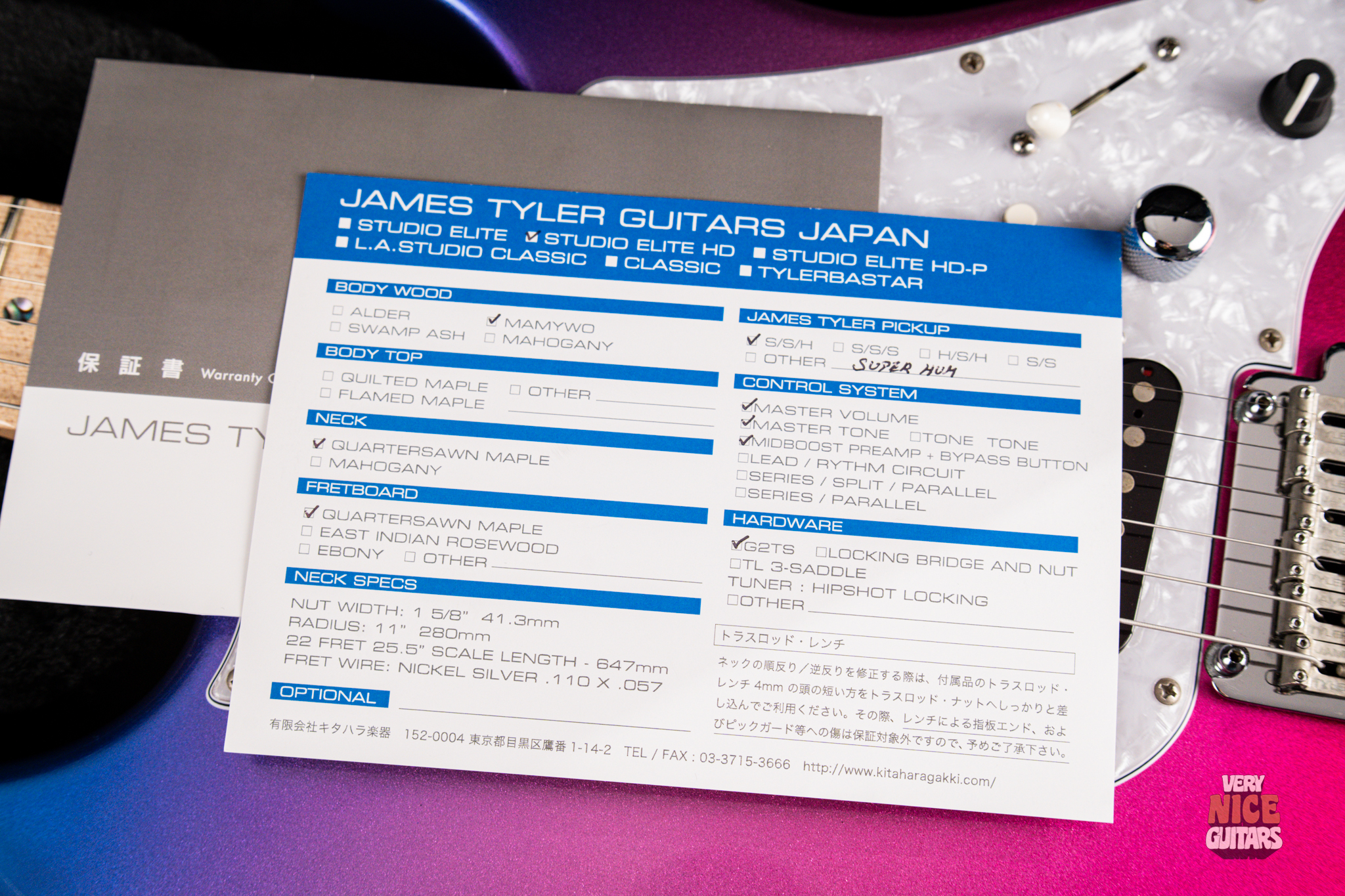 James Tyler Studio Elite HD Metallic Jimburst - Image 28