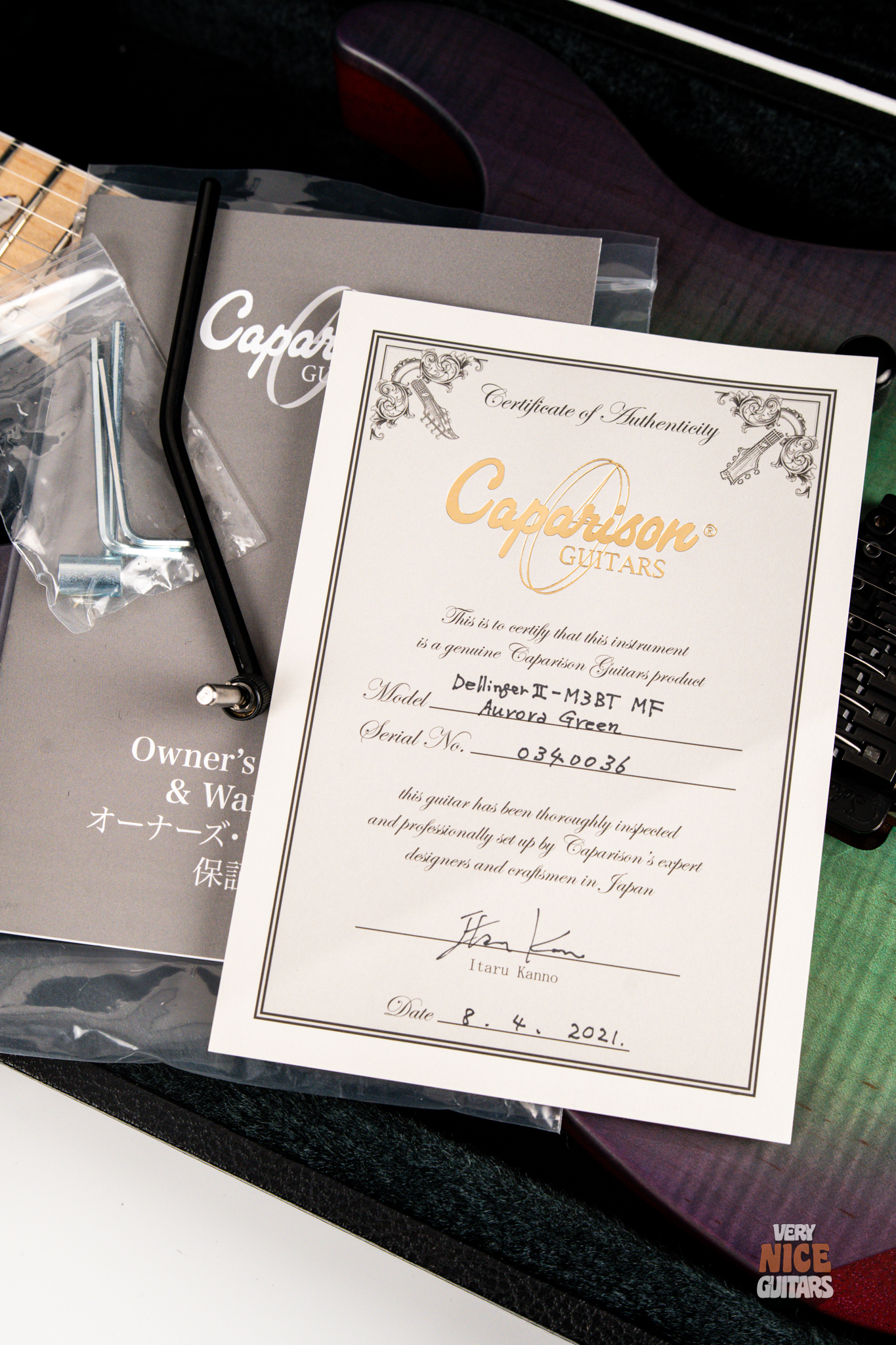 Caparison Dellinger II M3BT MF Aurora Green - Image 24