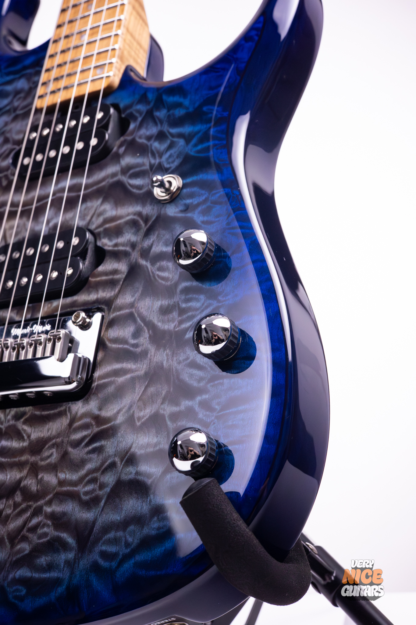 Ernie Ball Music Man JP15 Cerulean Paradise Quilt - Image 6