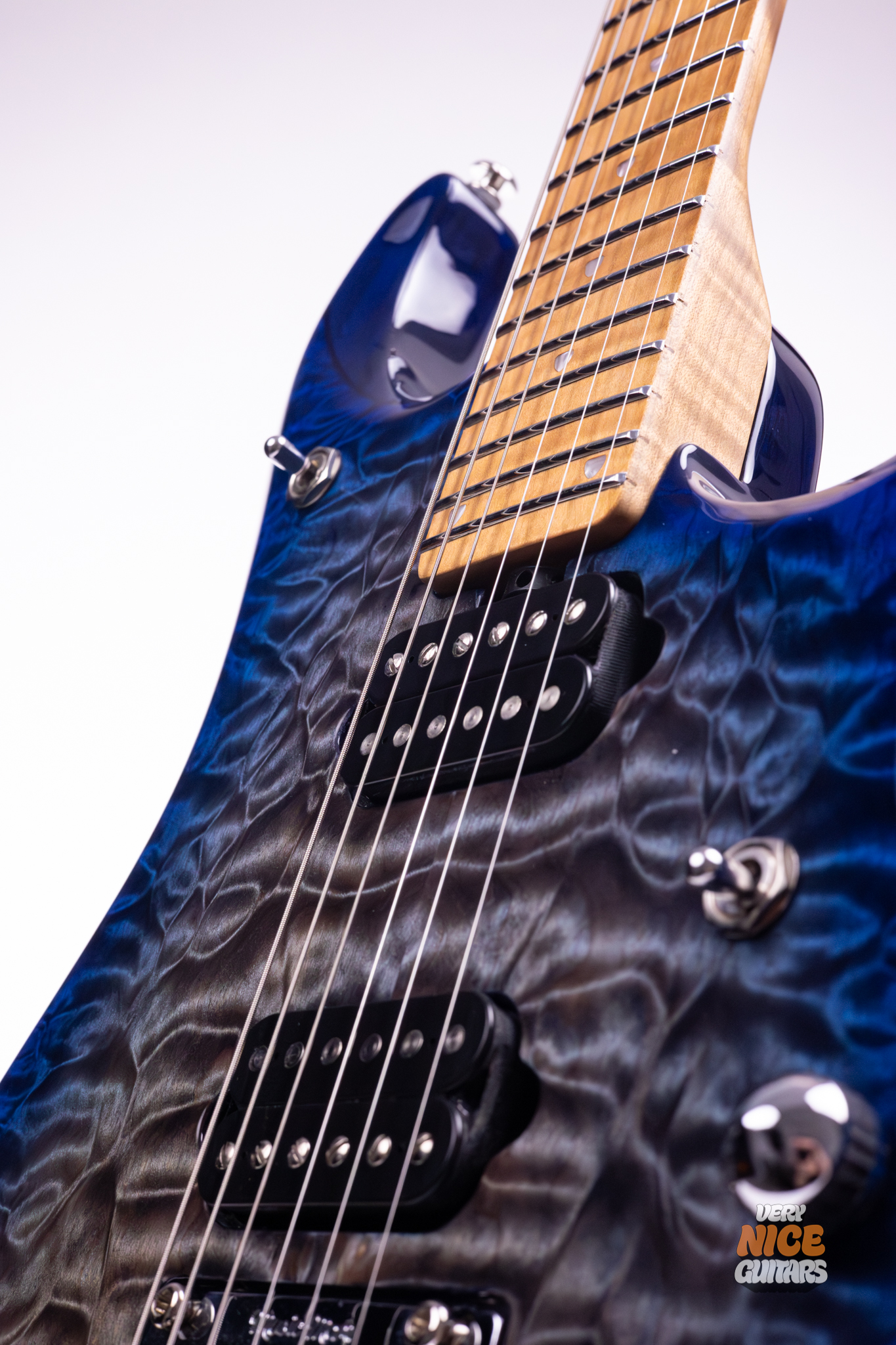 Ernie Ball Music Man JP15 Cerulean Paradise Quilt - Image 7