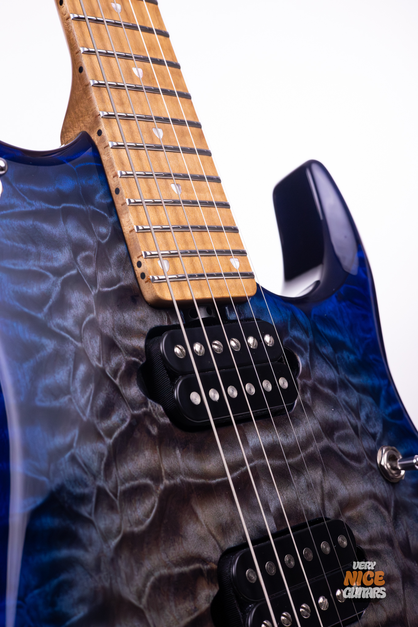 Ernie Ball Music Man JP15 Cerulean Paradise Quilt - Image 9