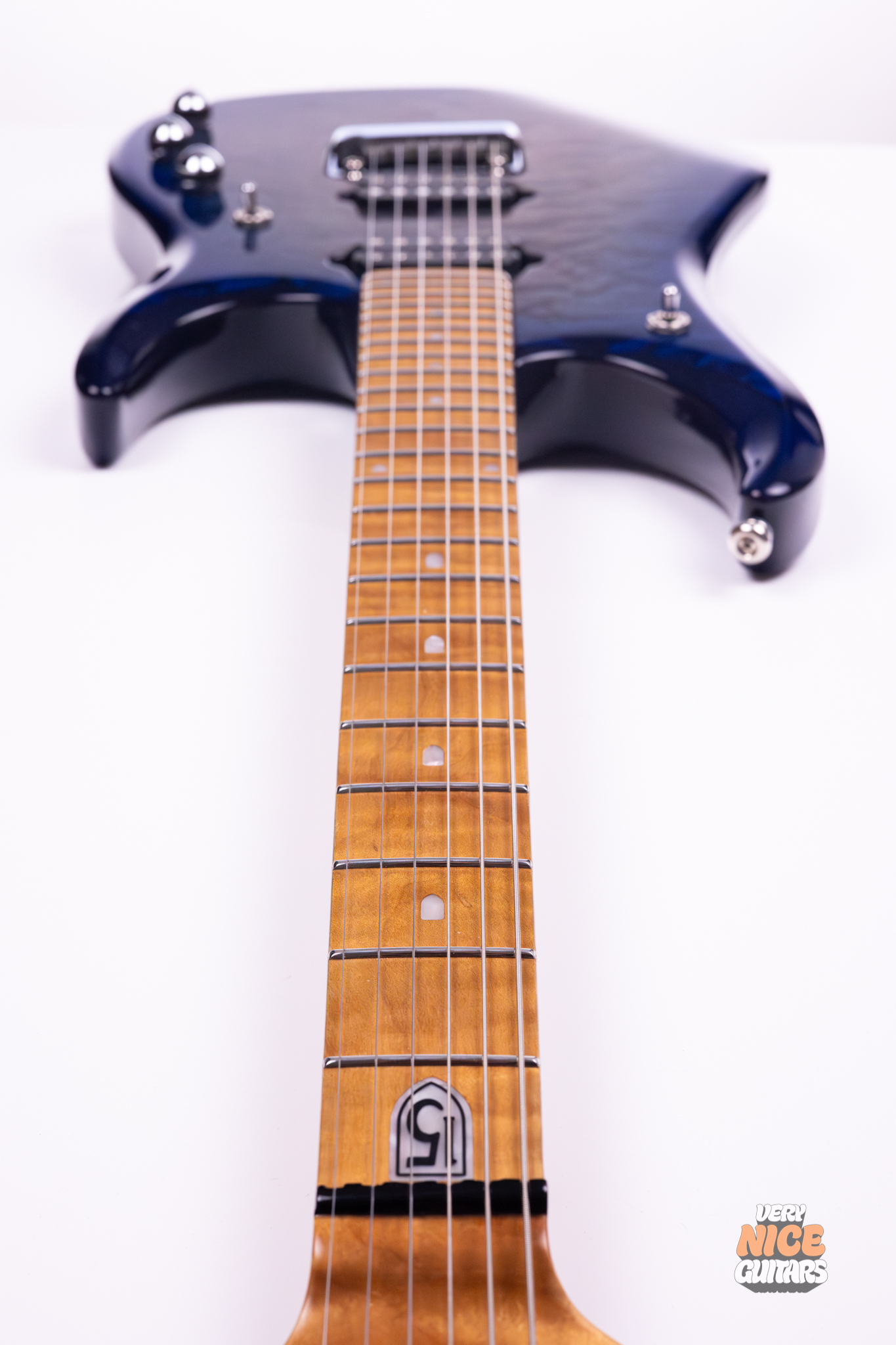 Ernie Ball Music Man JP15 Cerulean Paradise Quilt - Image 19