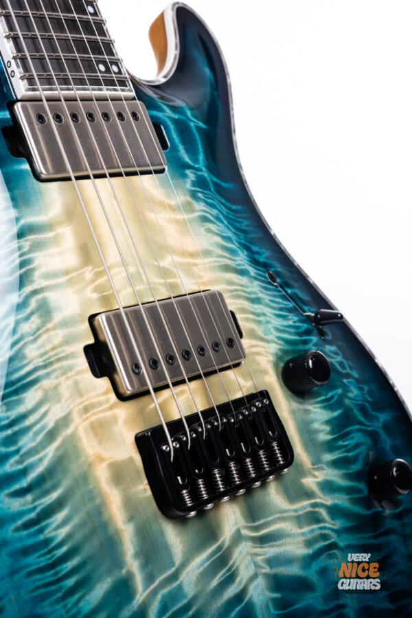 Mayones Regius Core 7 Turquoise Iris Gloss – Very Nice Guitars