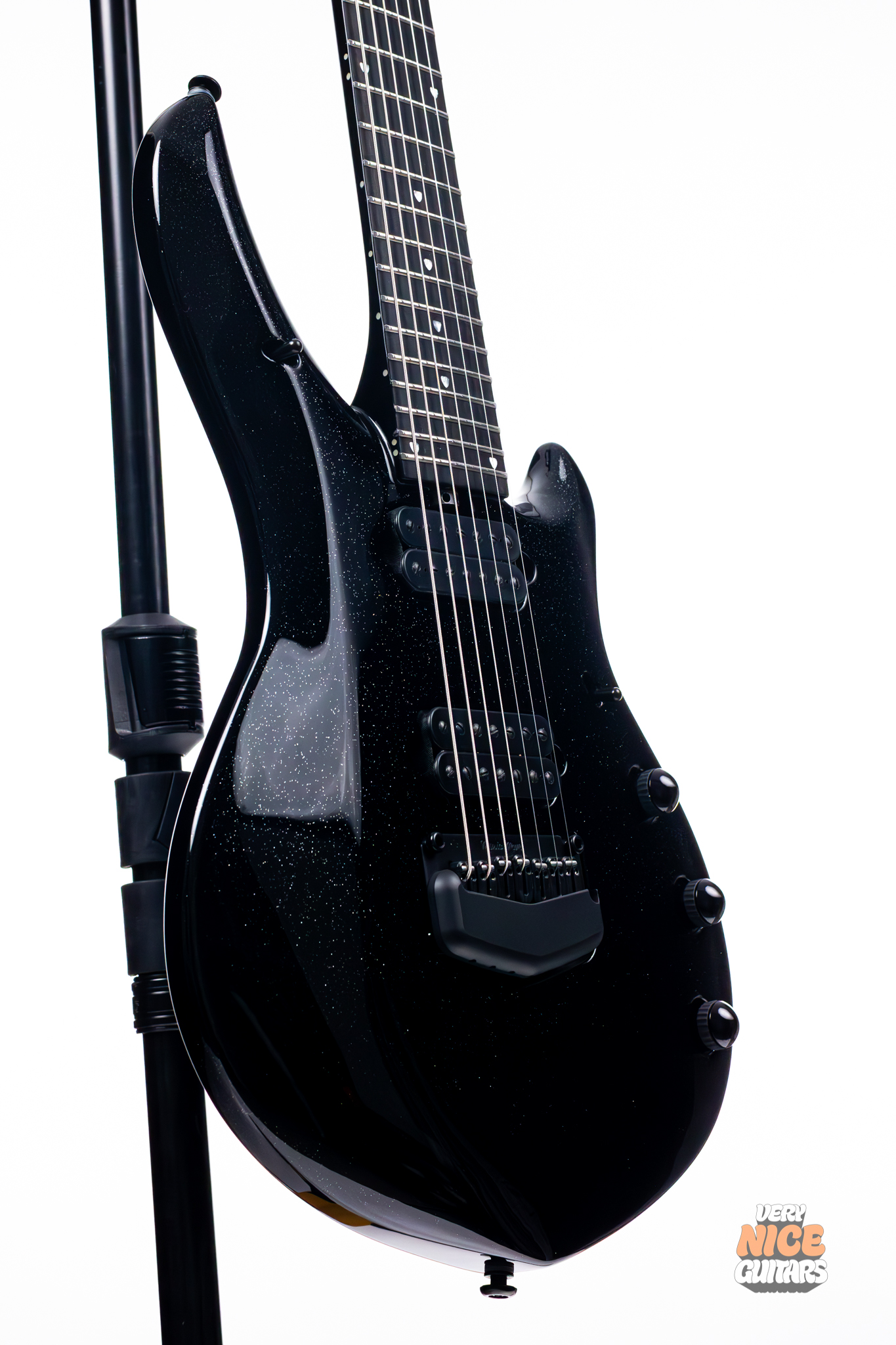 Ernie Ball Music Man Majesty 7 Black Frosting - Image 19