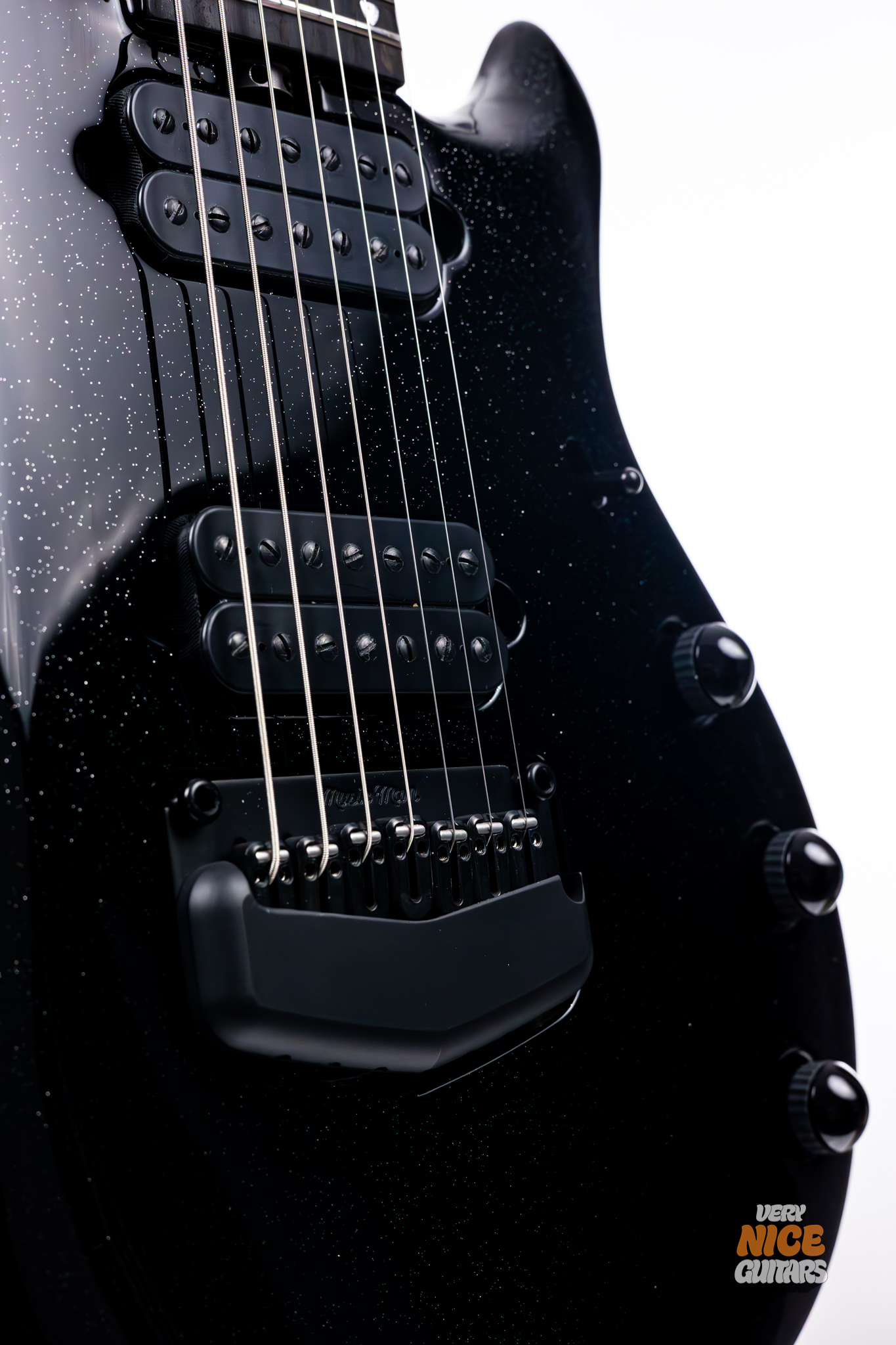 Ernie Ball Music Man Majesty 7 Black Frosting - Image 18