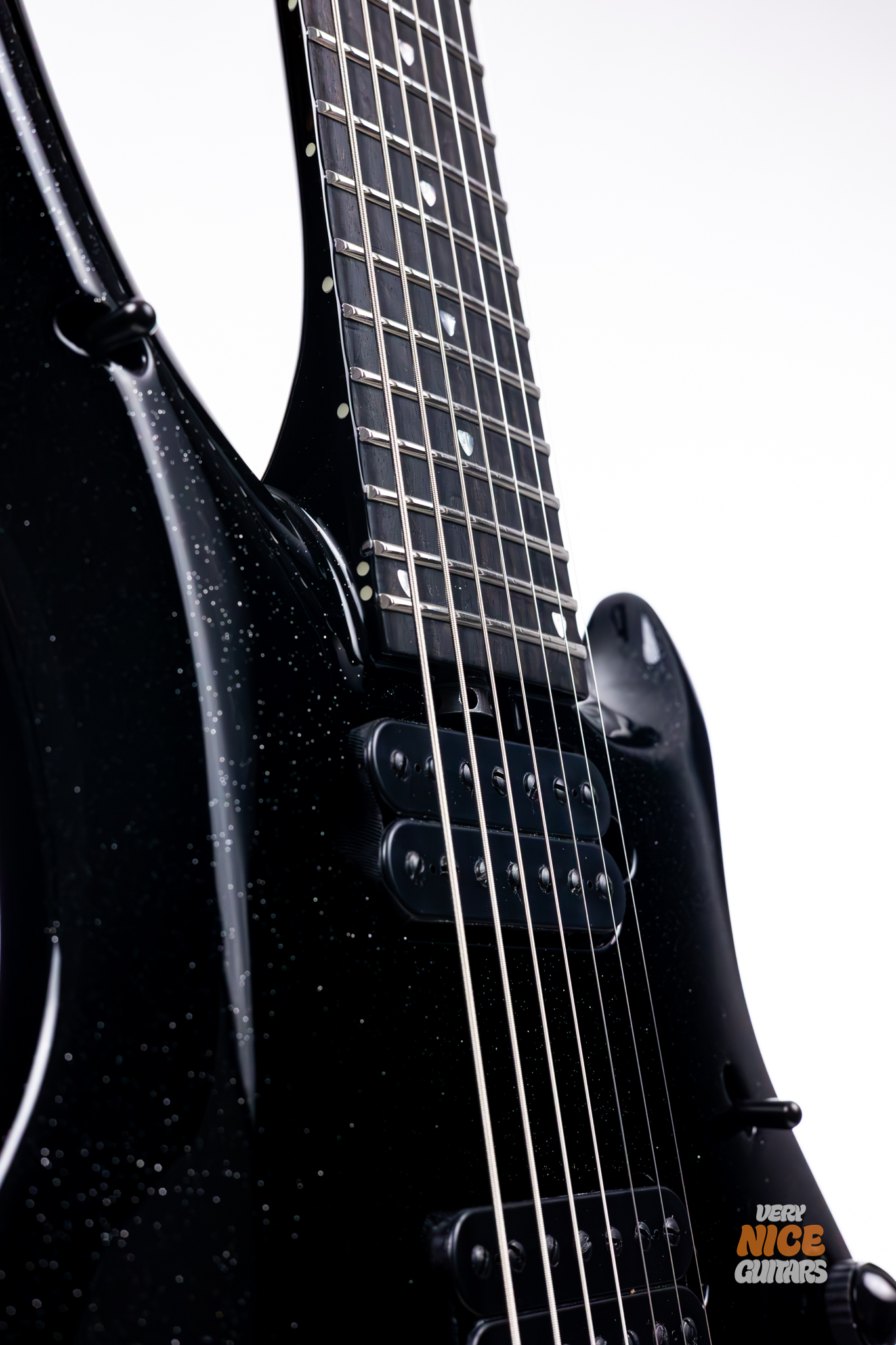 Ernie Ball Music Man Majesty 7 Black Frosting - Image 16