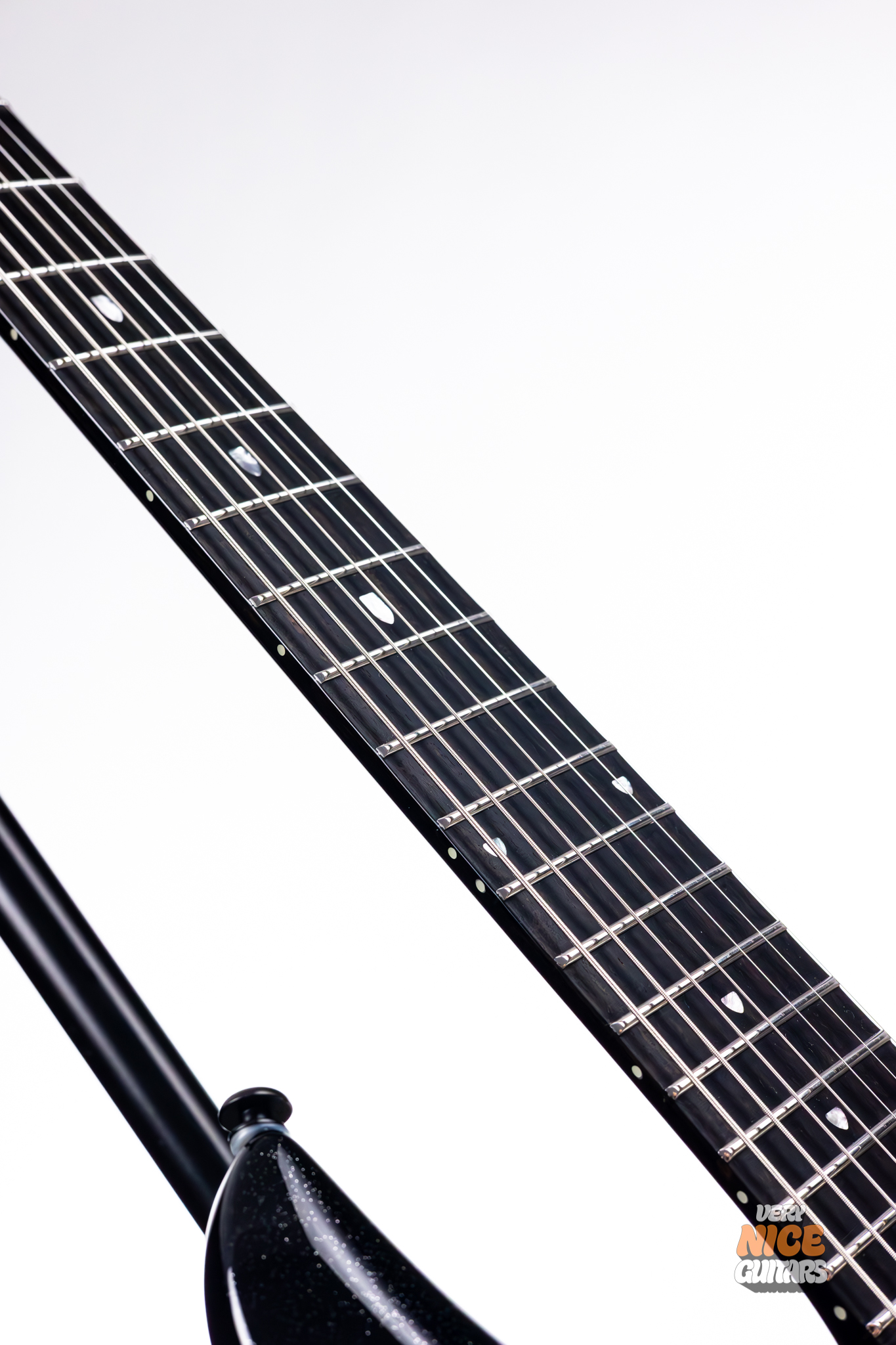 Ernie Ball Music Man Majesty 7 Black Frosting - Image 15