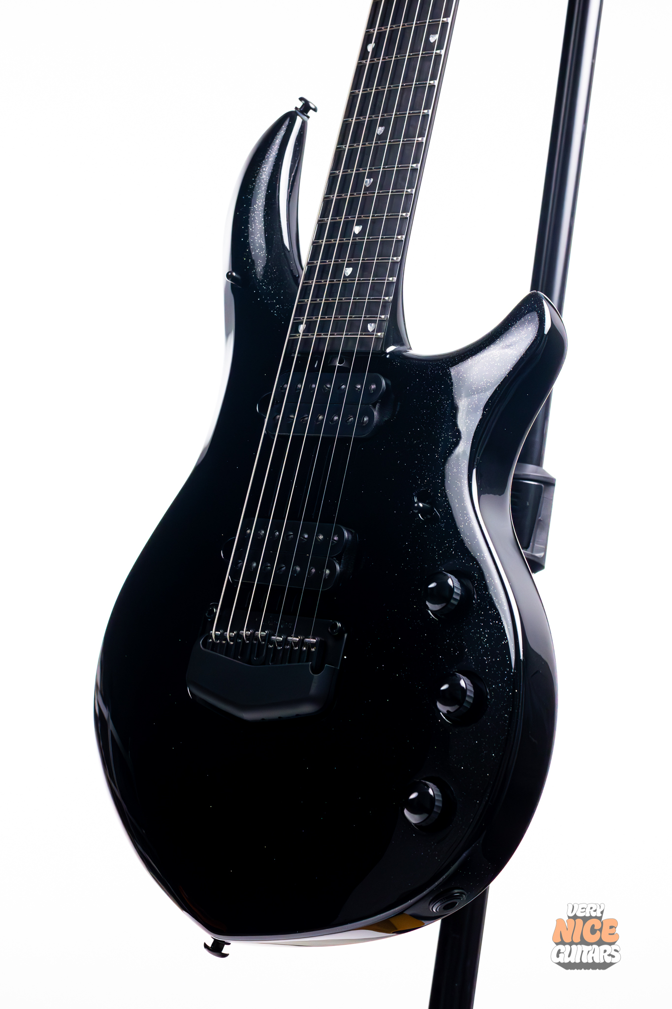 Ernie Ball Music Man Majesty 7 Black Frosting - Image 14