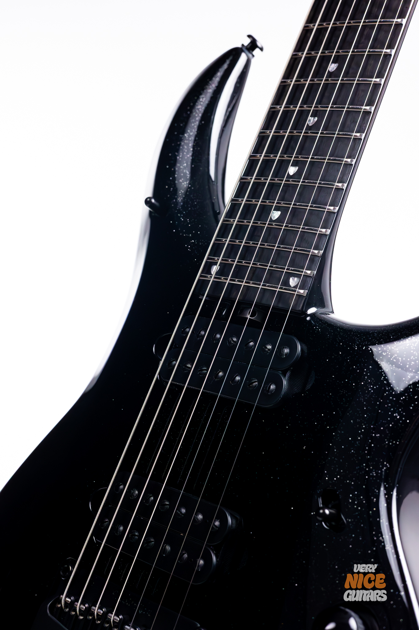 Ernie Ball Music Man Majesty 7 Black Frosting - Image 13