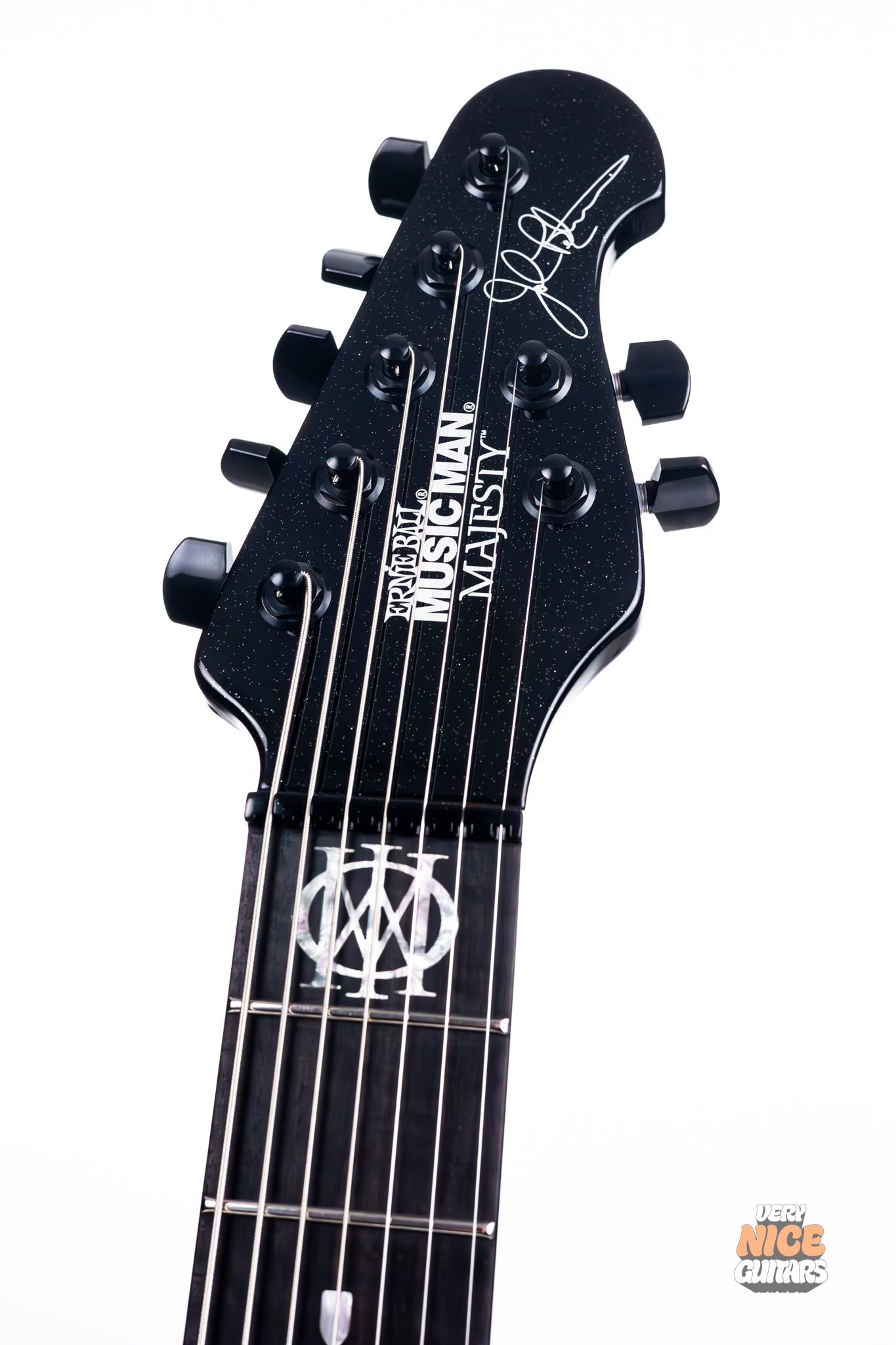 Ernie Ball Music Man Majesty 7 Black Frosting - Image 8