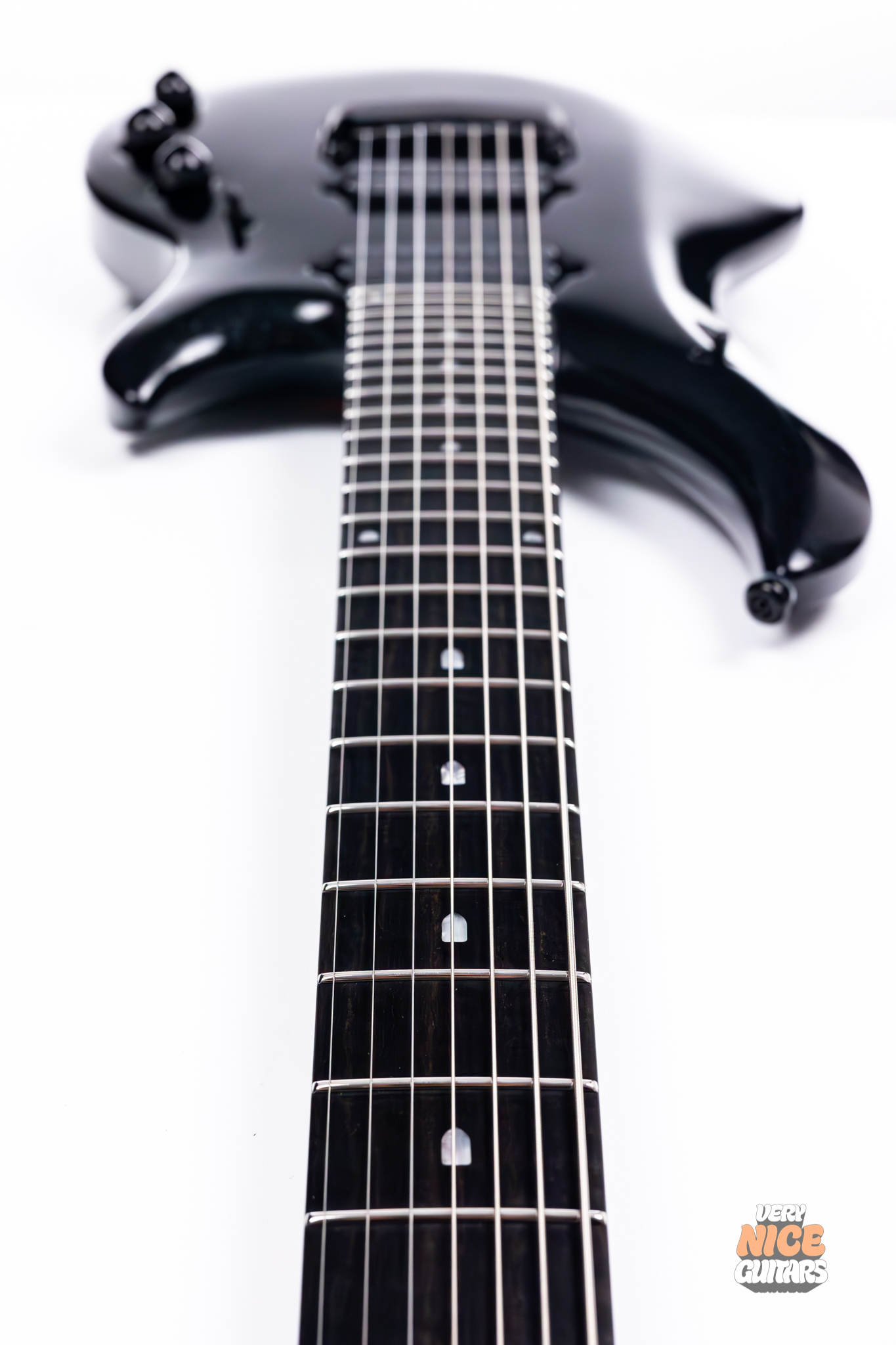Ernie Ball Music Man Majesty 7 Black Frosting - Image 5