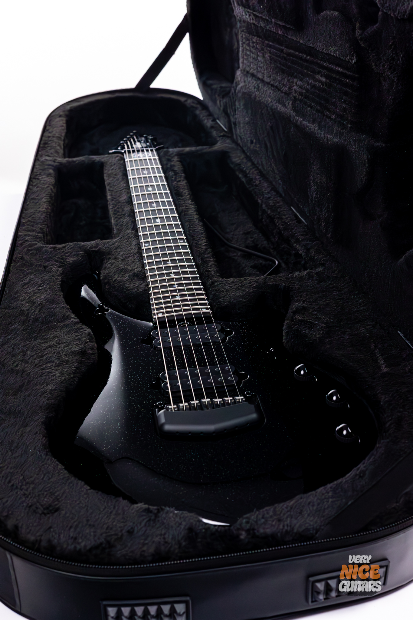 Ernie Ball Music Man Majesty 7 Black Frosting - Image 2