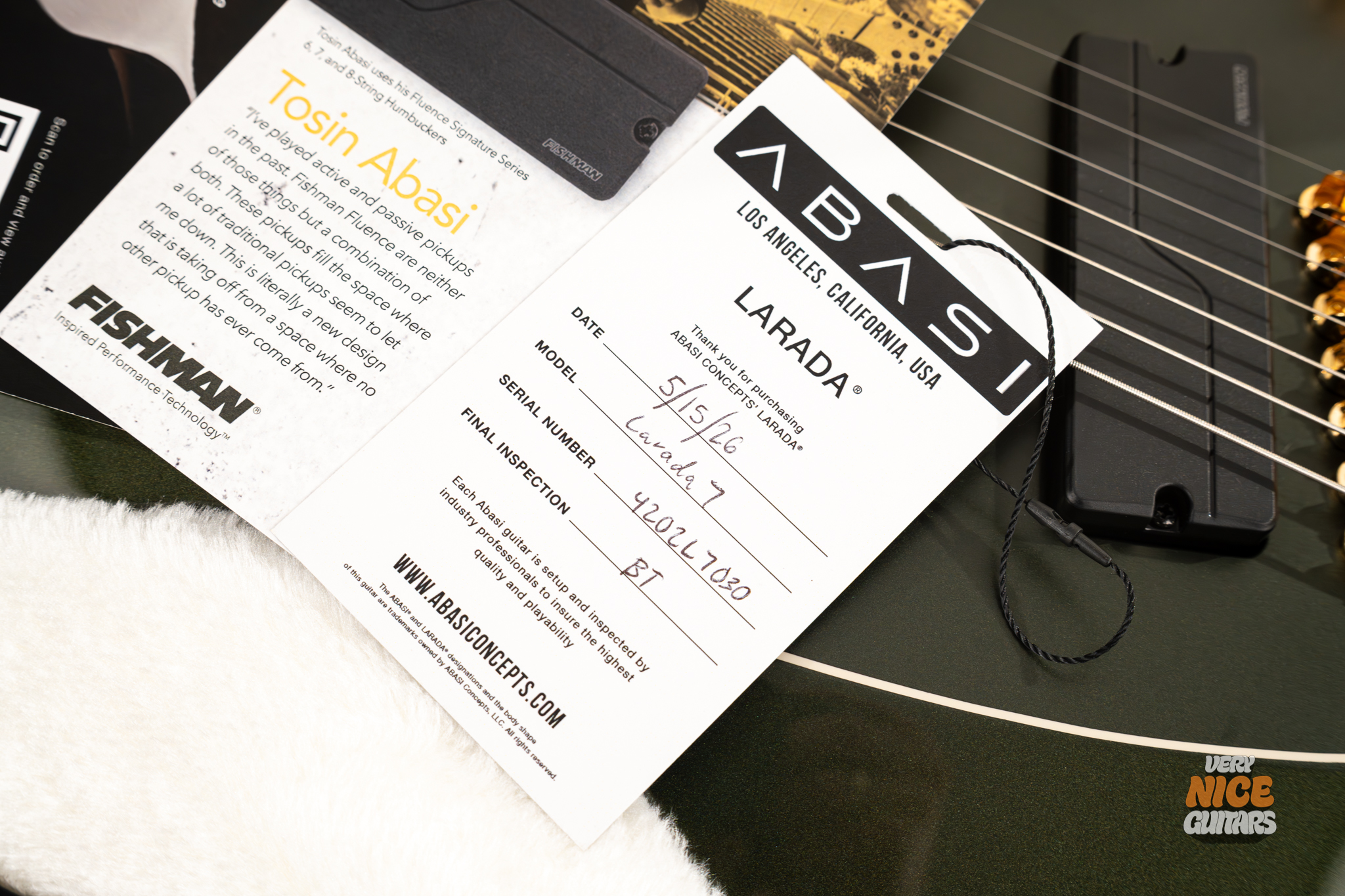 Abasi Concepts Larada 7 Master Series Bell Garden Green - Image 24