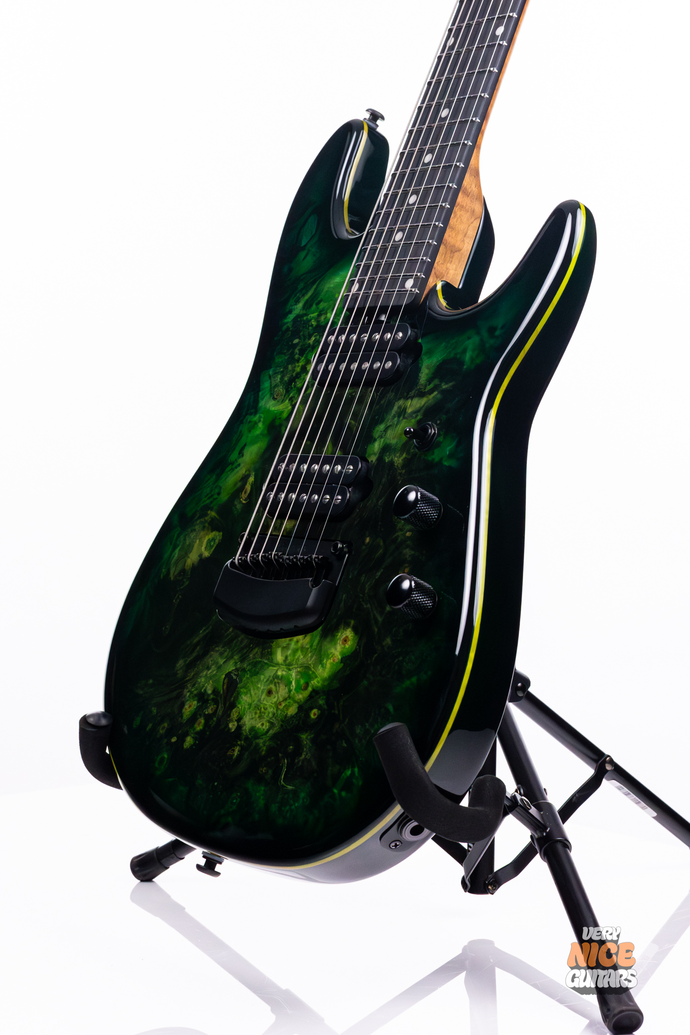 Ernie Ball Music Man Jason Richardson Signature Cutlass HT 7 Kokiri Forest - Image 11
