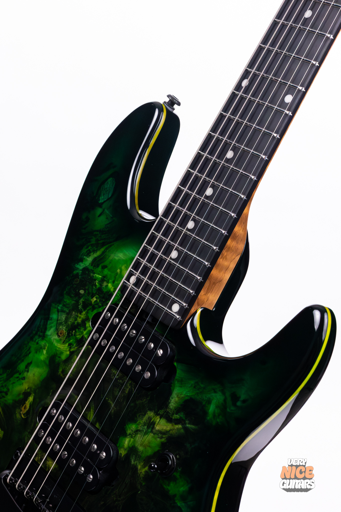 Ernie Ball Music Man Jason Richardson Signature Cutlass HT 7 Kokiri Forest - Image 12